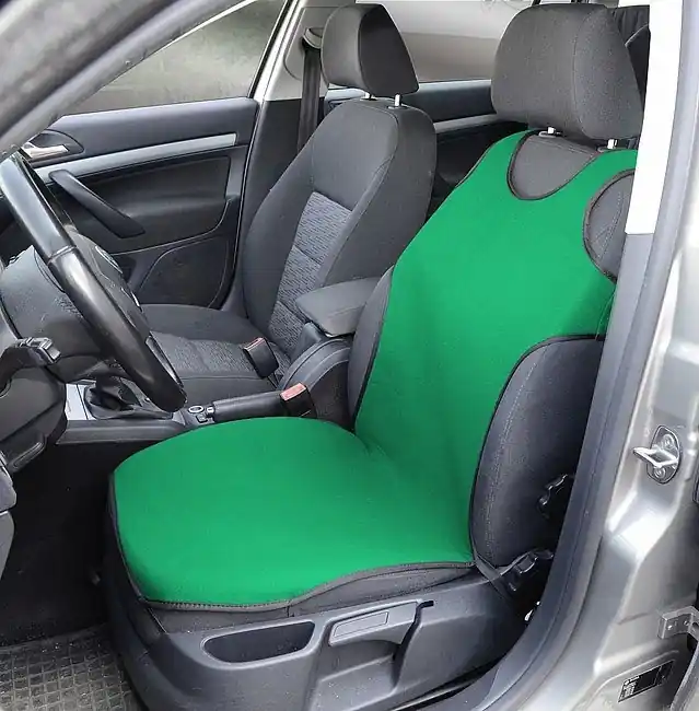 Potah triko SOFT na přední sedadla 1 ks - zelený Must-Have