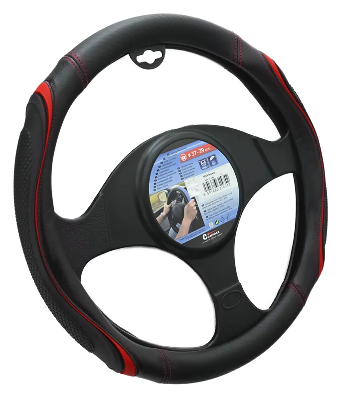 Výprodej Potah volantu TEAR 37 - 39 cm Compass - červený