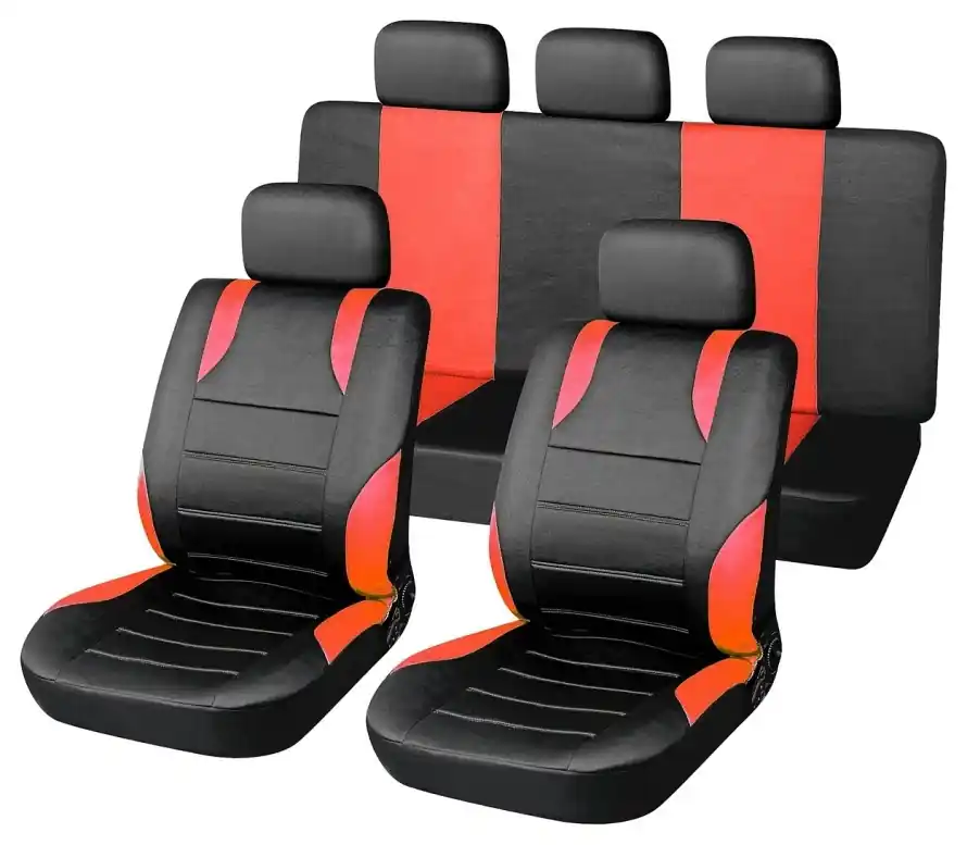 Potahy sedadel SPORT airbag 9 ks - červené Koupit Online