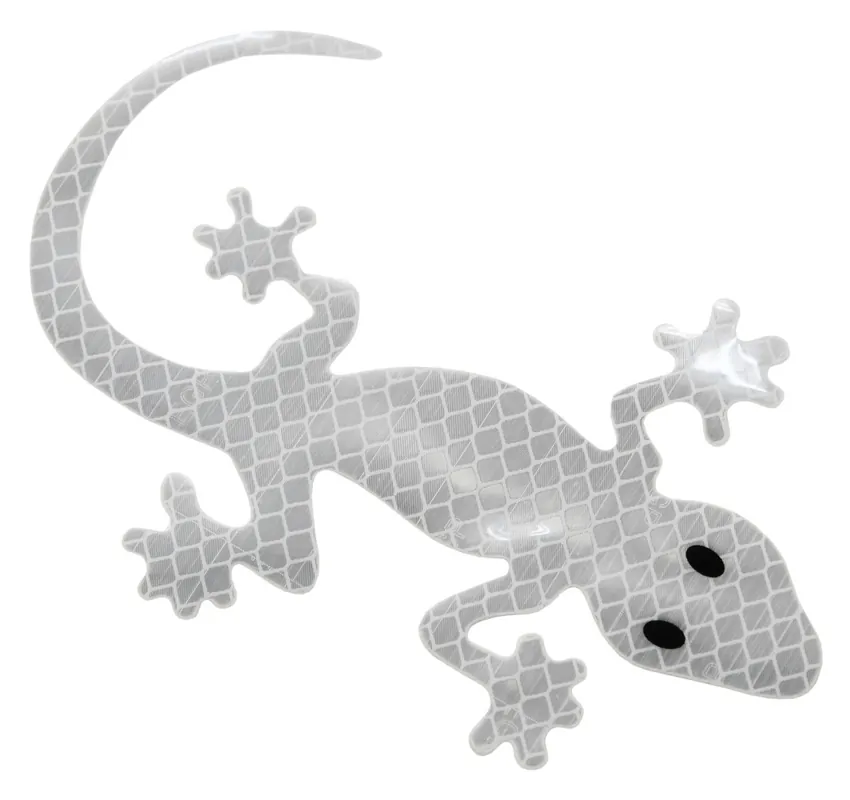 Objednat Nyní Reflexní dekor GECKO samolepící - stříbrný