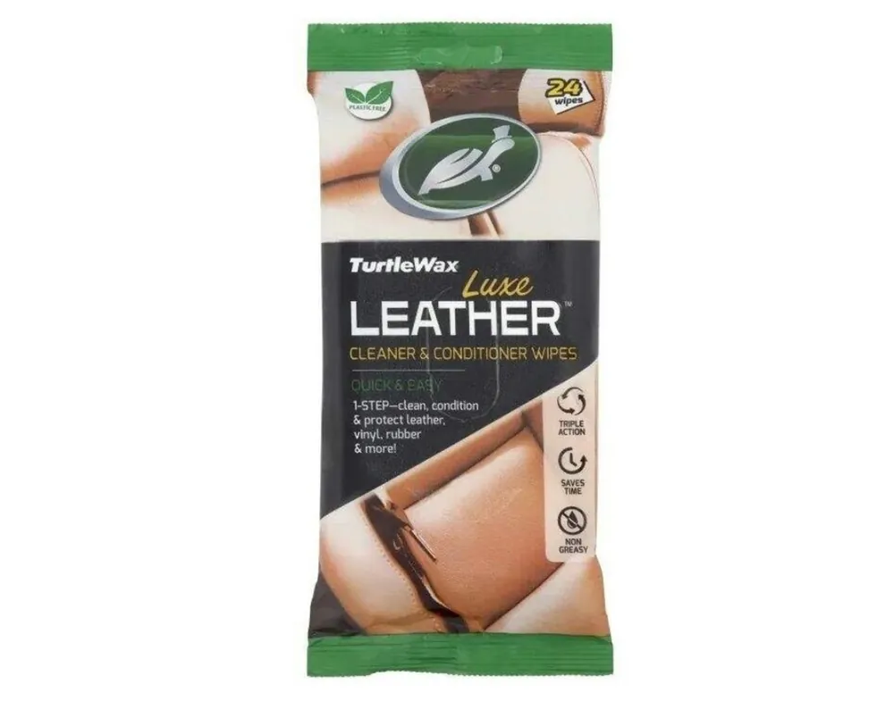 Finální Výprodej TURTLE WAX-Čistící ubrousky na kůži 24 ks