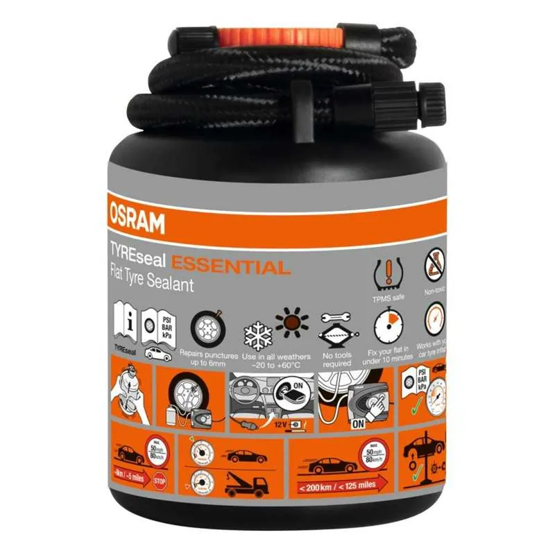 Tmel na opravu pneumatik Osram TYRE seal Essential - 450 ml Přímo Od Výrobce