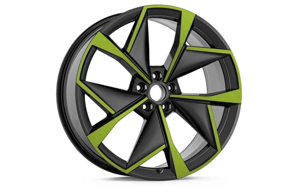 Oblíbený Škoda Enyaq iV, Elroq-ALU kolo VISION 9Jx21“ ET 42 original - černá/zelená