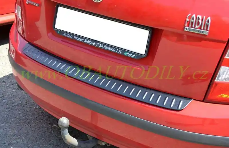 Oblíbený Škoda Fabia HB-Ochranný kryt zadního nárazníku - černý