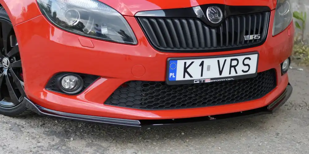 Škoda Fabia II RS-Spoiler předního nárazníku Mk2 (černý lesk) Maxton Cenový Hit