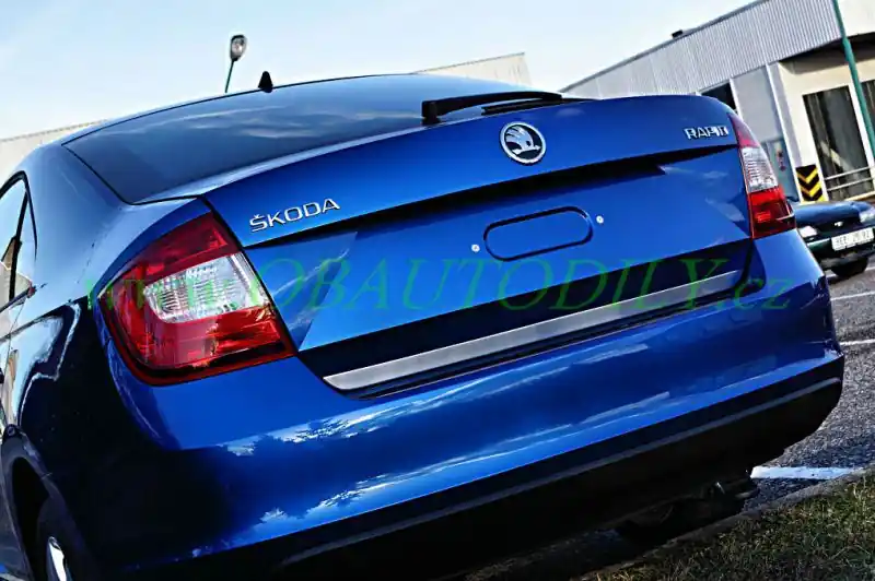 Nízká Cena Škoda Rapid-Nerez spodní lišta pátých dveří OMTEC - broušená