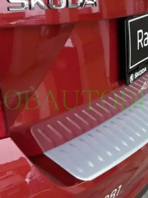 Rychlé Dodání Škoda Rapid Spaceback-Ochranný kryt zadního nárazníku - stříbrný