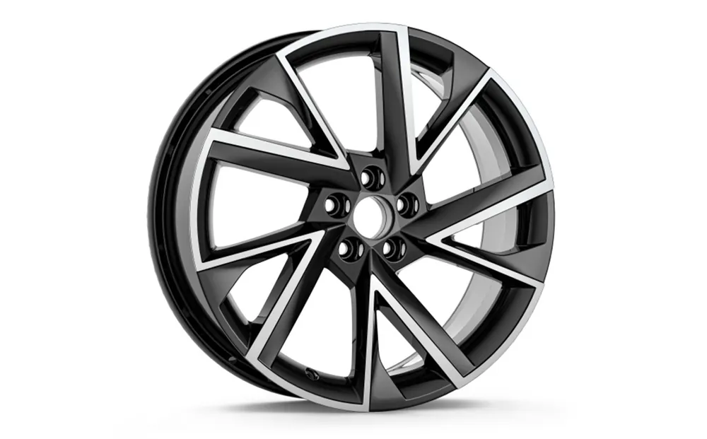 Časově Omezené Škoda Scala, Kamiq-ALU kolo VEGA 7,0Jx18“ ET 39 original - černá metalíza