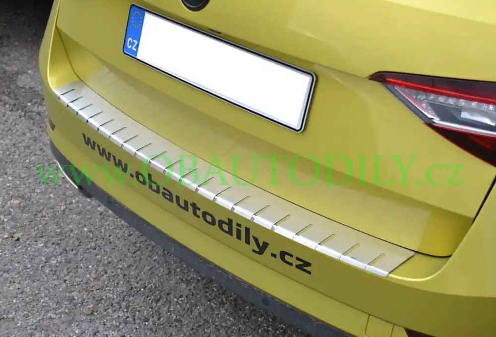 Dokud Zásoby Vydrží Škoda Superb III combi-Kryt zadního nárazníku nerez ALU FROST - větší