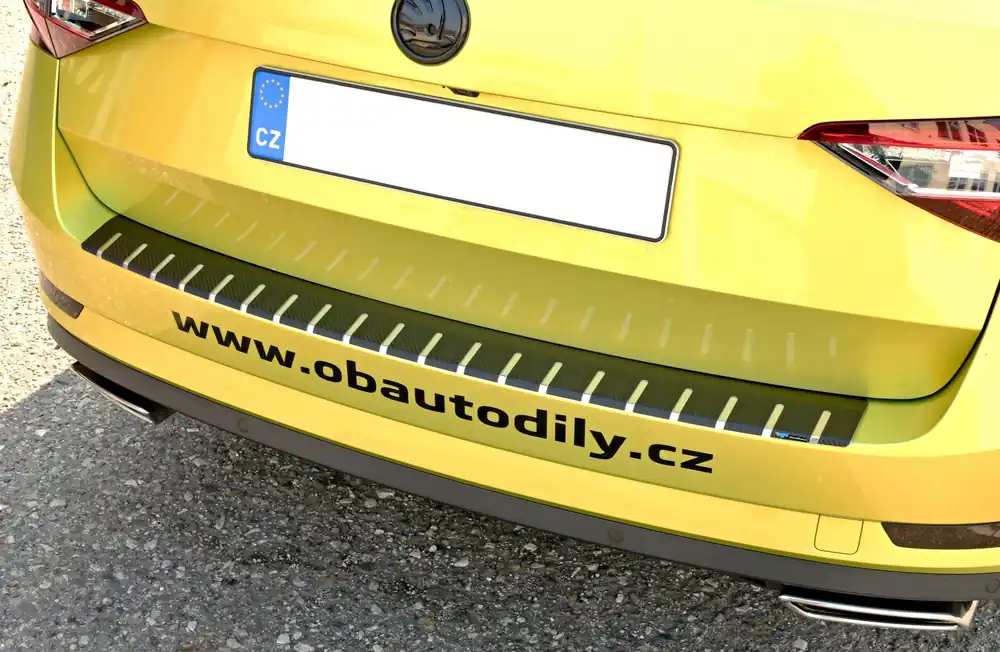 Koupit Online Škoda Superb III combi-Kryt zadního nárazníku nerez/karbon ALU FROST - větší