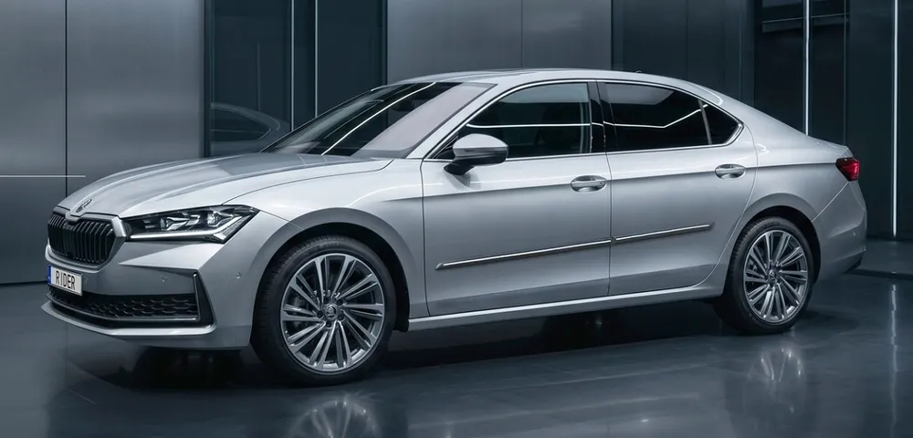 Škoda Superb IV-Boční ochranné lišty RIDER (chrom line) - 4 ks Nejlepší Volba