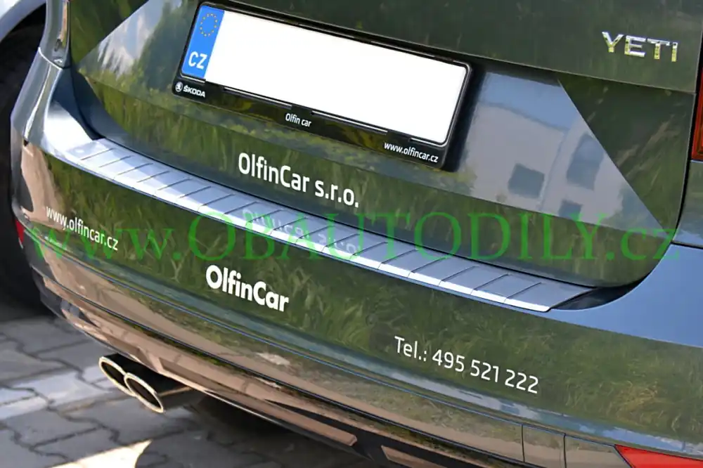 Škoda Yeti city facelift-Kryt zadního nárazníku nerez ALU FROST - větší Poslední Šance
