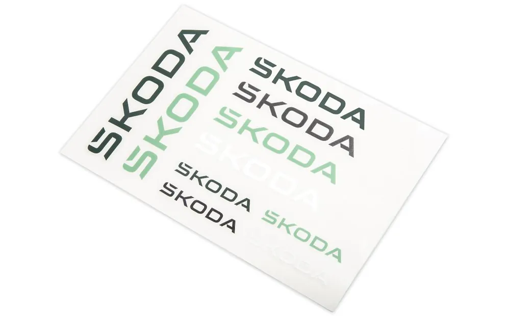 Cenový Hit Barevné samolepky ŠKODA original - set 10 ks