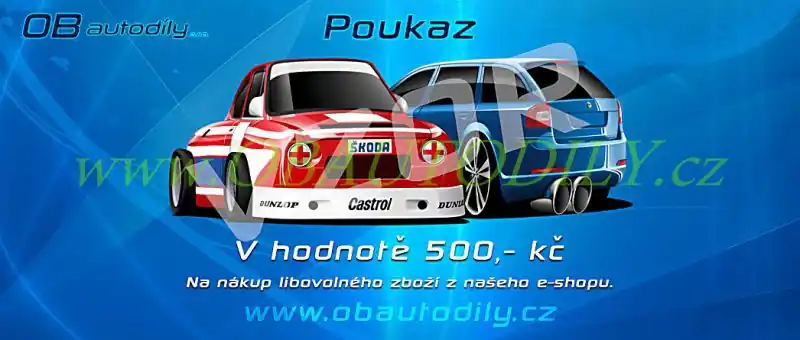 Sleva Dárkový poukaz OB Autodíly v hodnotě 500 Kč