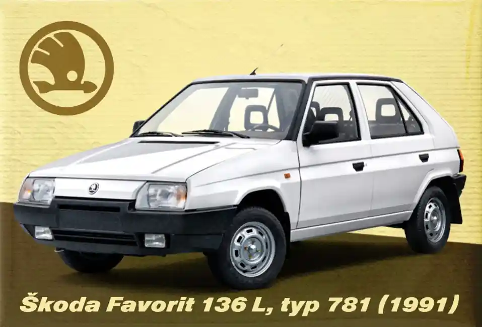 Jen Po Omezenou Doba Magnetka ŠKODA Favorit 136 L typ 781 (1991) - bílý