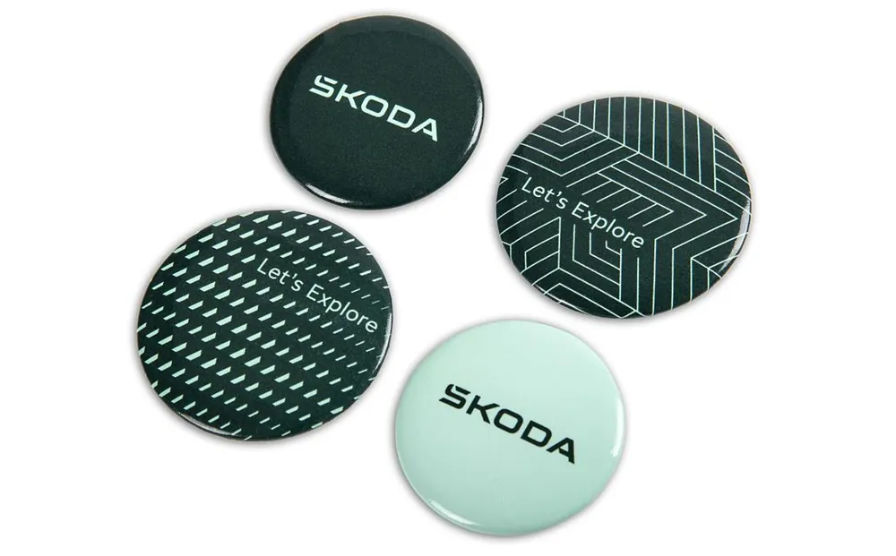 Nízká Cena Placky (odznaky) ŠKODA original - 4 ks