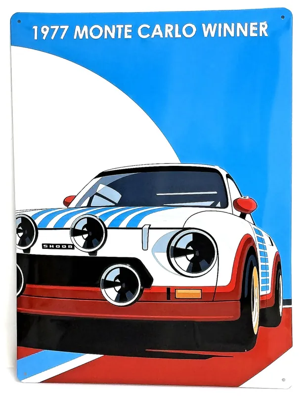 Plechová cedule ŠKODA Icons RS 130 (30 x 40 cm) original Vrácení Zdarma