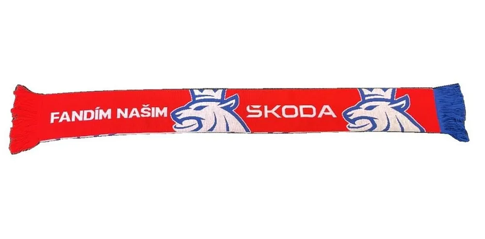Přímo Od Výrobce Pletená hokejová šála ŠKODA "Fandím našim" original
