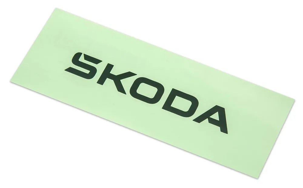 Samolepka ŠKODA (150 x 55 mm) original electric - malá Omezená Nabídka