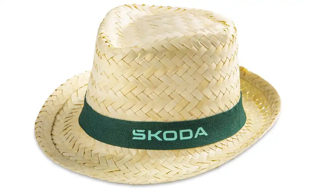 Slaměný klobouk ŠKODA (59 cm) original Přímo Od Výrobce