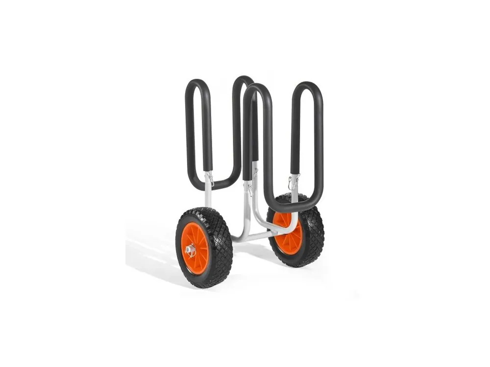 Kajakový vozík , nosnost 68,0 kg, vozík na paddleboard s pneumatikami z plné gumy 25,4 cm a stojánky, nosič paddleboardu s ráčnovým popruhem pro přepravu paddleboardu a surfboardu Oblíbený