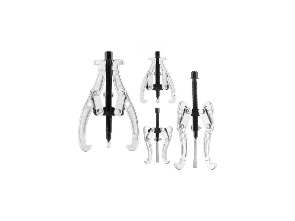 Sada stahováků ozubených kol , 3čelisťový stahovák ložisek s otočnými čelistmi 76,2 mm/101,6 mm/152,4 mm/203,2 mm, 2čelisťový/3čelisťový stahovák kladek, 4dílná sada stahováků ložisek pro demontáž setrvačníku ložisek kladky Sezónní Sleva