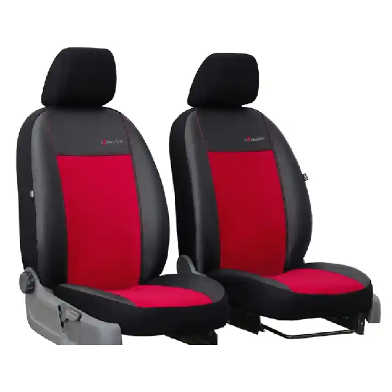 Potahy pro OPEL VIVARO 1+1 II (2014-2019) Exclusive Alcantara (Alcantara-kůže) červená (vyp) Oblíbený
