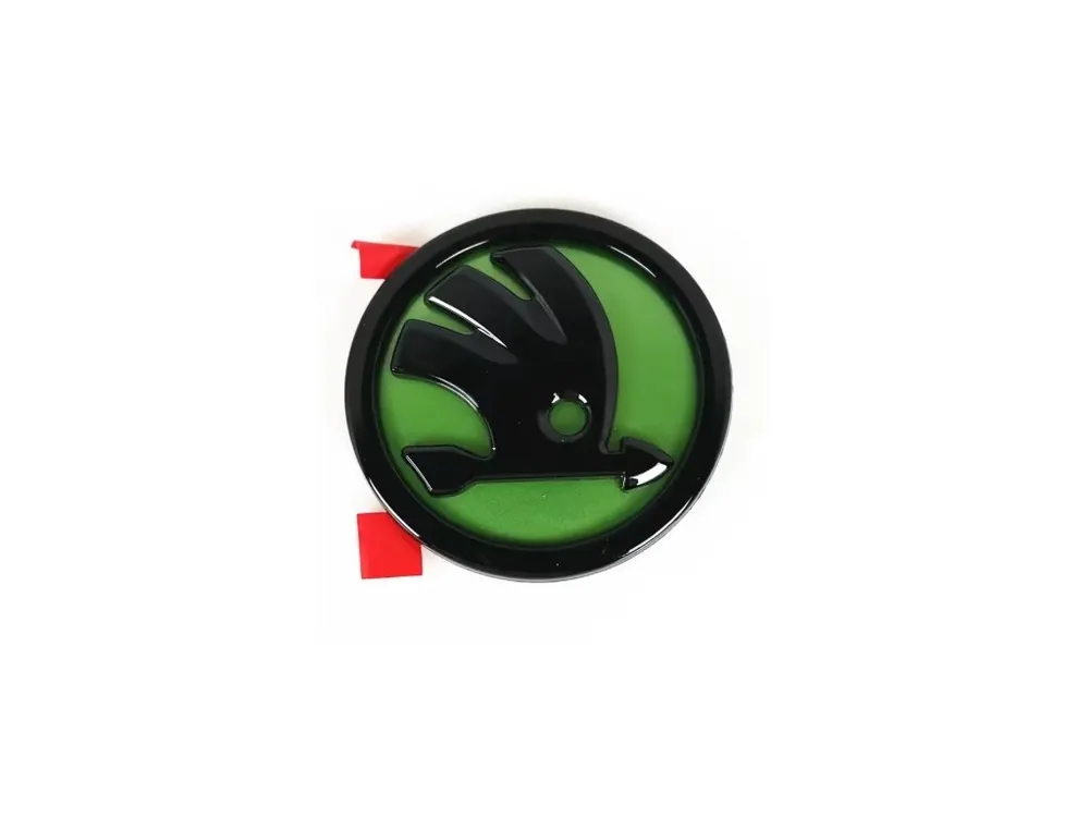 Škoda znak 100mm zelený přední Nakupujte Hned