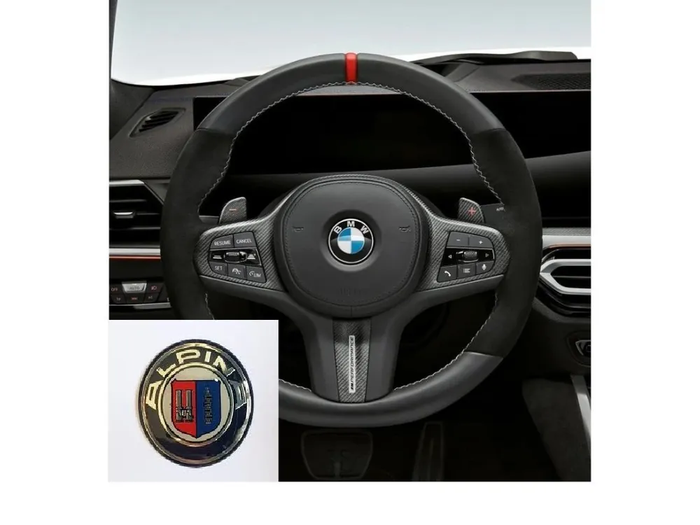 Cenový Hit BMW ALPINA znak na volant 45mm zlatý