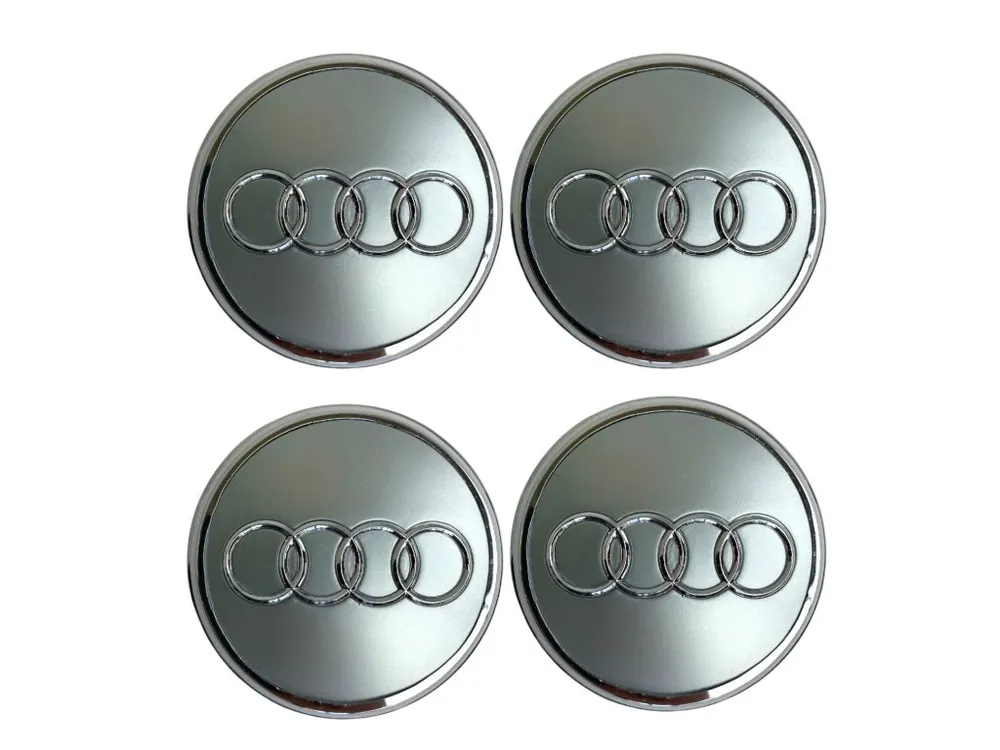 AUDI středové krytky kol pokličky 60mm šedé (sada 4ks) Ověřený