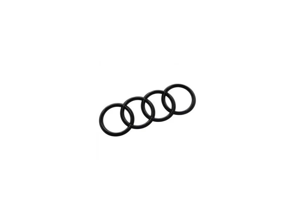 Odeslání Ihned Znak logo Audi přední maska černý lesk nacvakávací 26,3x8,5cm