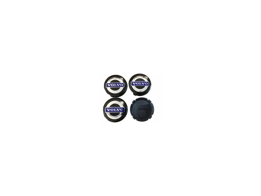 VOLVO středové krytky kol pokličky 64mm černé (sada 4ks) Výprodej