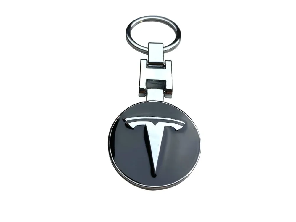 Tesla klíčenka přívěsek oboustranná černá Nízká Cena