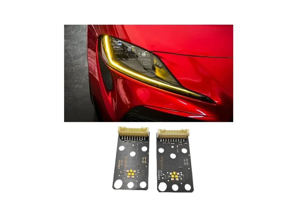 Autentický Moduly denního svícení DRL Toyota Supra MK5 (2020-) CSL style žluté denní svícení