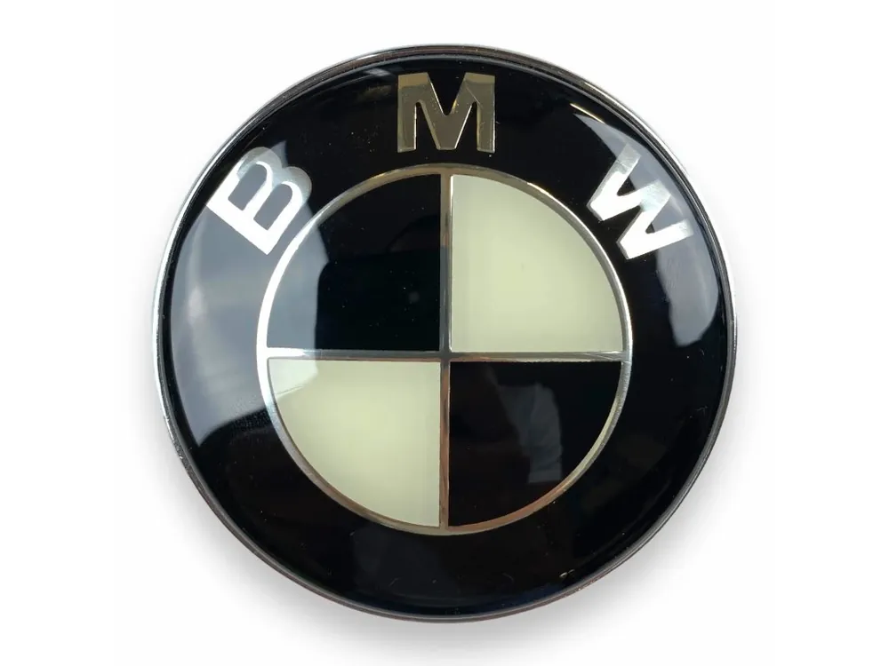 Rychlé Dodání BMW znak 82mm na kapotu a kufr planžeta černobílý 2. jakost