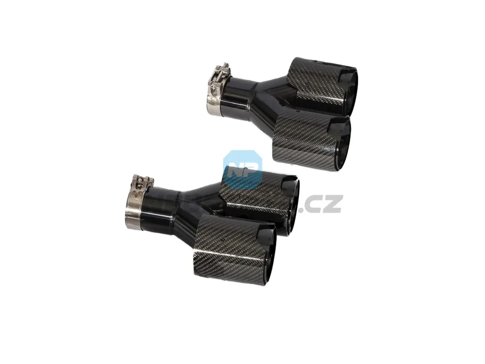 Sleva Dvojité koncovky výfuků - 2x 93mm výstup