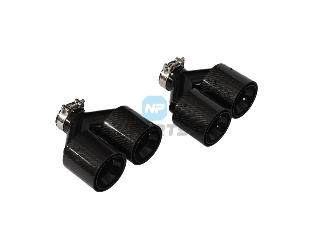 Dvojité koncovky výfuků - 2x 93mm výstup - bez výseku Zlevněný