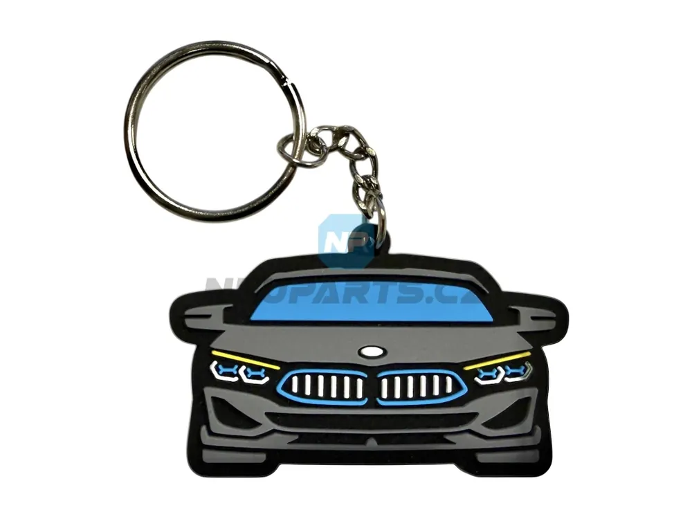 Sleva 2D přívěsek BMW motiv - stylový klíčenkový doplněk