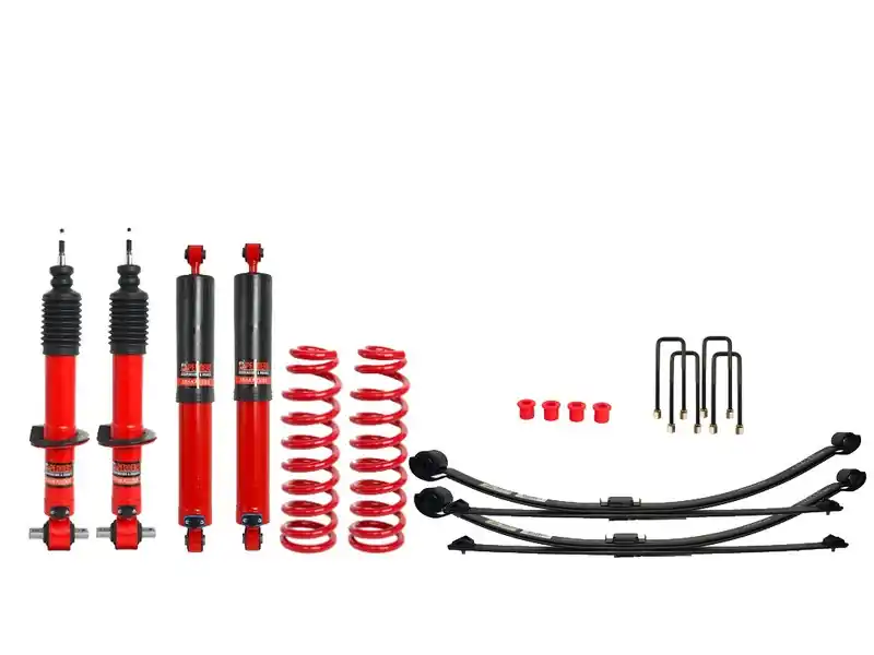 Sestava pro zvýšení +50mm VW Amarok 3.0 V6 2023+ s parabolickými zadními listovými péry a stav. tlumiči. Novinka