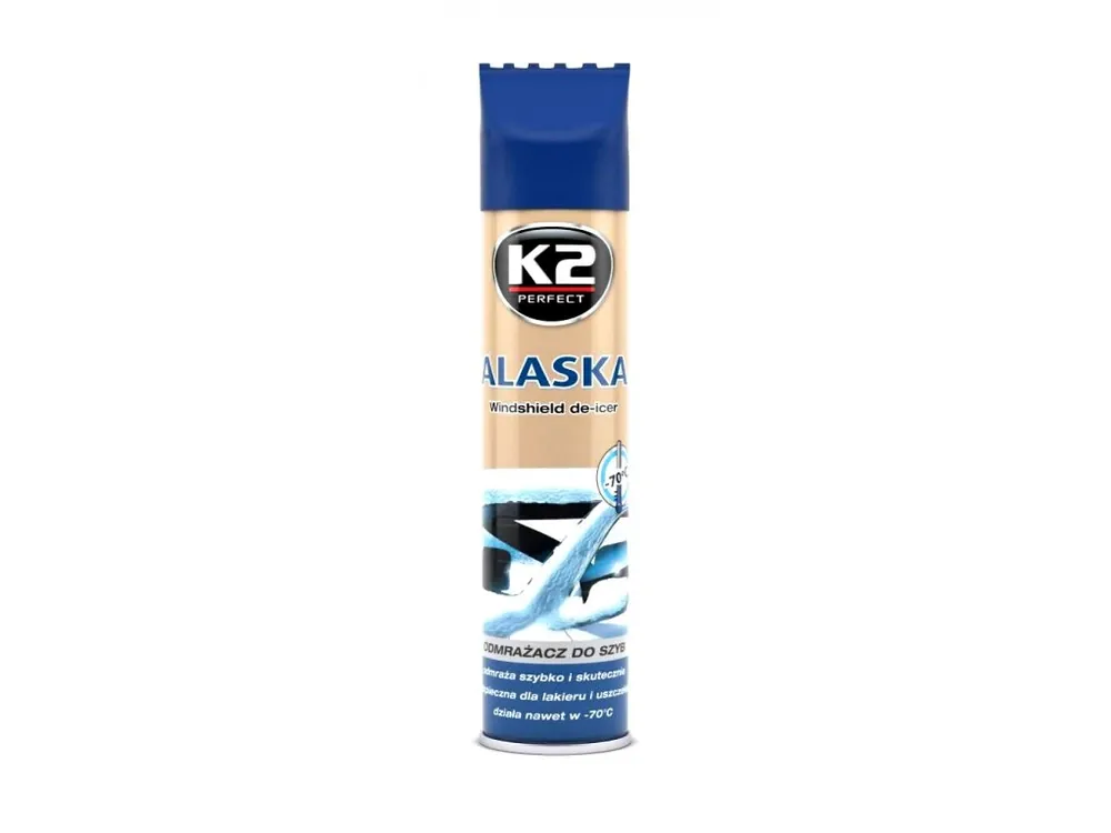 K2 ALASKA 300 ml - rozmrazovač skel + škrabka Horká Nabídka