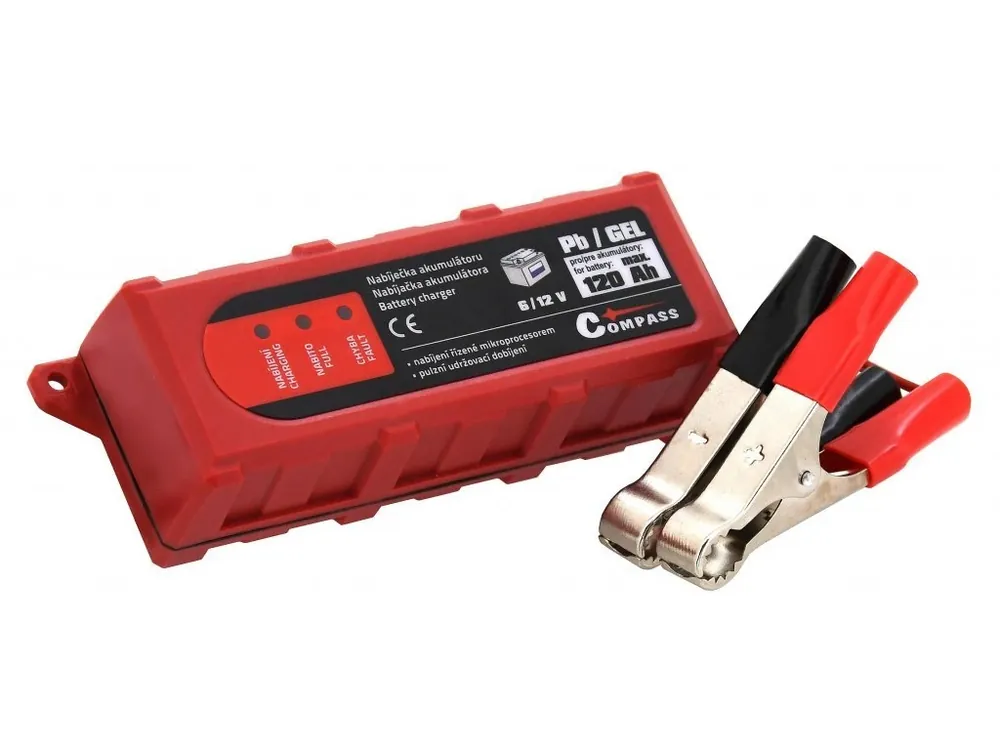 Autentický Nabíječka mikroprocesor 1Amp 6/12V PB/GEL max. 120Ah