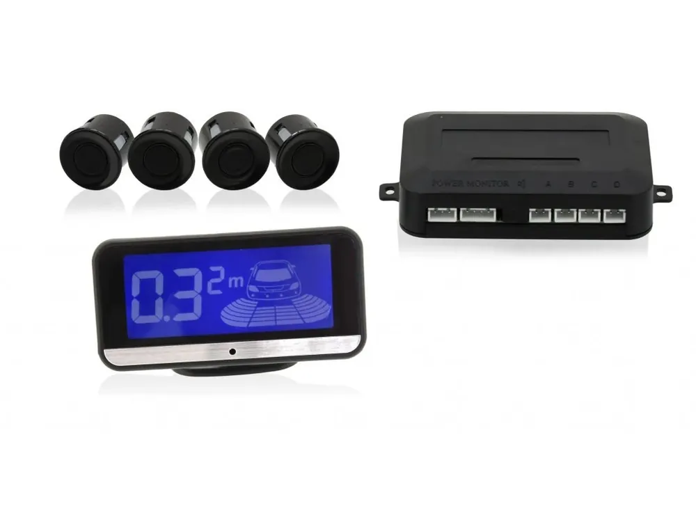 Parkovací asistent 4 senzory, LCD display Vysoce Kvalitní