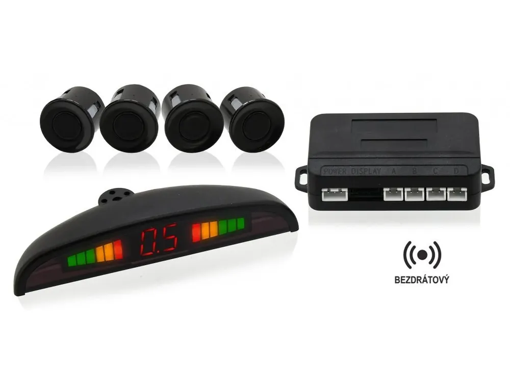 Parkovací asistent 4 senzory, LED display, bezdrátový Výhodná Nabídka